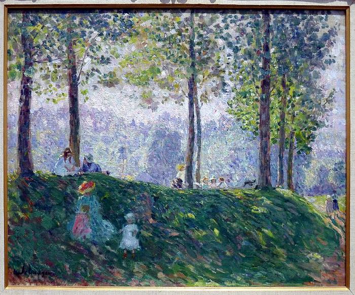 Henri Lebasque Prints An afternoon in the park Sweden oil painting art